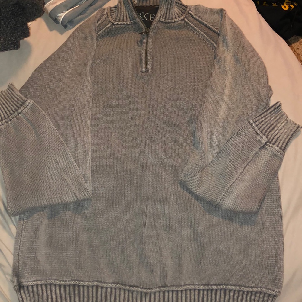 Men’s grey 3/4 zip sweater